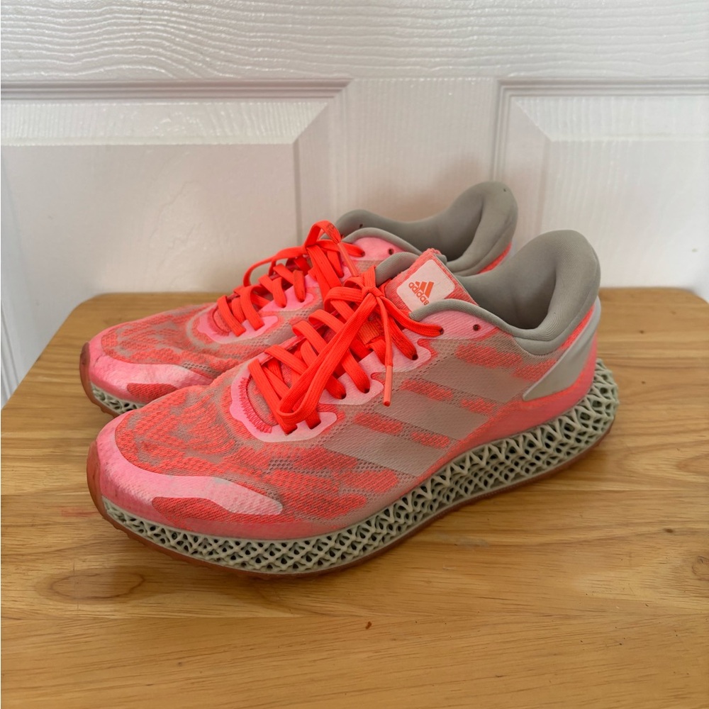 Adidas 4D Run 1.0 Running Shoes Color Coral Pink/Mint FW6838 Men’s Size7